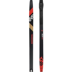Like-New Rossignol EVO ACTION XT55 S Boys XC Ski/Binding Black And Red 165 cm