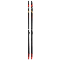 Like-New Rossignol EVO ACTION XT55 S Boys XC Ski/Binding Black And Red 165 cm