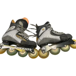 Mission RTX VIBE-2 Racing Inline Skates Black Senior 6.5