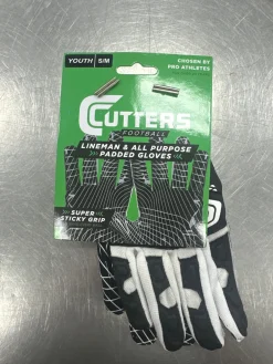 New Cutters GAME DAY YOUTH FB Gloves Black S/M