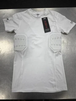 New McDavid HEX PADDED SHIRT FB Top Adult White MD