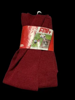 New Pro Feet MULTI SPORT SOCK Athletic Wine Red M/L