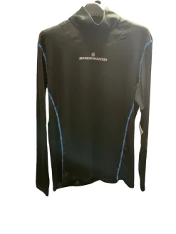 New Sher-wood Long Sleeve With Neck Guard Hockey Tops Senior Black MD