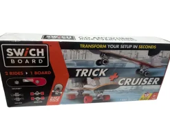 New SWICH BOARD Skateboard Trick + Cruiser 2-in-1 Complete Skateboard