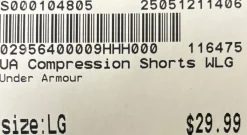 New Under Armour Compression Mod Rise Shorty Women’s Large Teal