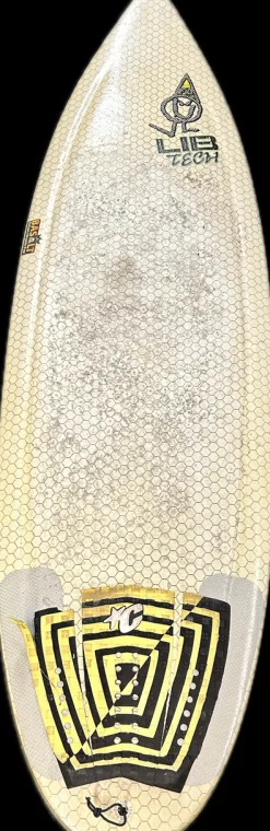 Used 5 FIN Surfboard Lib Tech White 6Ft
