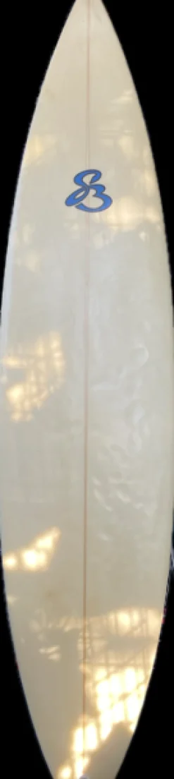 Used 3 FIN Surfboard White 6Ft 10In