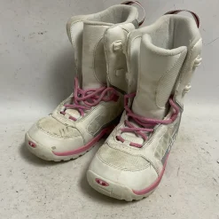 Used 5150 Girls Snowboard Boots White Junior 05