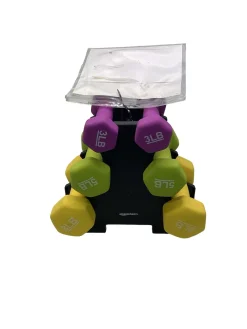 Used 32 LB NEOPRENE SET W/ STAND Weight Stand