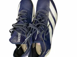 Used Adidas Adult FB Cleats Clear And Royal Blue Senior 10.5