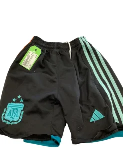 Used Adidas ARGENTINA SOCCER CLUB SHORTS Soccer Shorts Yth Black SM