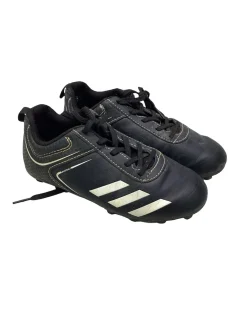 Used Adidas BLK/WHT SOCCER CLEATS Soccer Cleats Black And White Junior 01