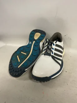 Used Adidas EVN Mens Golf Shoes Clear And Royal Blue Senior 11.5