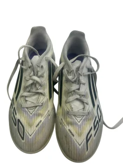 Used Adidas F50 Soccer Indoor Shoes White Junior 04