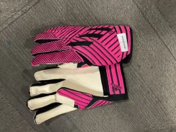 Used Adidas LITE Soccer Goalie Gloves Pink 12