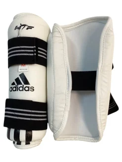 Used Adidas Martial Arts Shin Pads White MD