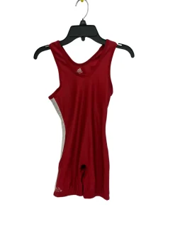 Used Adidas MD Red Wrestling Singlet