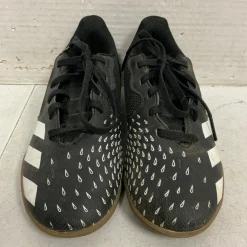 Used Adidas PREDATOR Soccer Indoor Shoes Black Junior 02