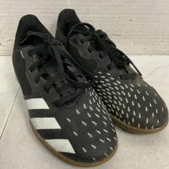 Used Adidas PREDATOR Soccer Indoor Shoes Black Junior 02