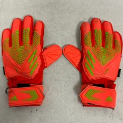 Used Adidas PREDATOR Soccer Goalie Gloves Orange 8