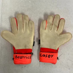 Used Adidas PREDATOR Soccer Goalie Gloves Orange 8