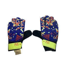 Used Adidas PREDATOR TRAINING Soccer Goalie Gloves Royal Blue 1