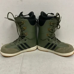 Used Adidas SAMBA Mens Snowboard Boots Green Senior 10