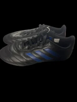 Used Adidas Soccer Cleats Black And Navy Blue Junior 03
