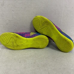 Used Adidas Soccer Indoor Shoes Pink Junior 04