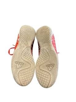Used Adidas Soccer Indoor Shoes Orange And White Senior 5.5