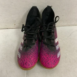 Used Adidas Soccer Indoor Shoes Pink Junior 04