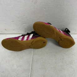 Used Adidas Soccer Indoor Shoes Pink Junior 04