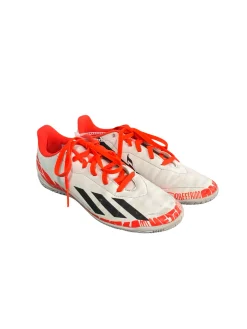 Used Adidas Soccer Indoor Shoes Red And White Senior 5