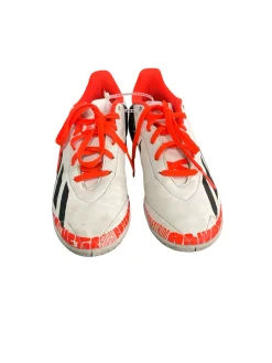 Used Adidas Soccer Indoor Shoes Red And White Senior 5