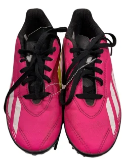 Used Adidas Soccer Indoor Shoes Pink Junior 02