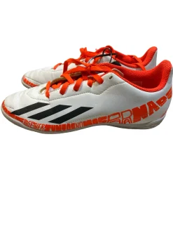 Used Adidas Soccer Indoor Shoes White Junior 03