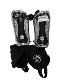 Used Adidas Soccer Shin Guards Adult Black LG