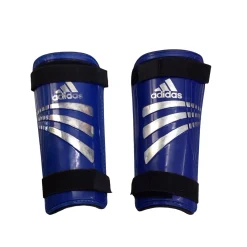 Used Adidas Soccer Shin Guards Junior Royal Blue LG
