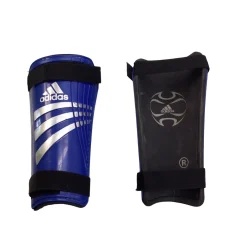 Used Adidas Soccer Shin Guards Junior Royal Blue LG