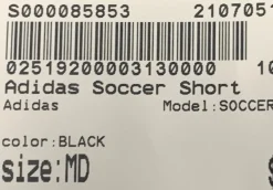 Used Adidas SOCCER SHORT MD Soccer / Bottoms