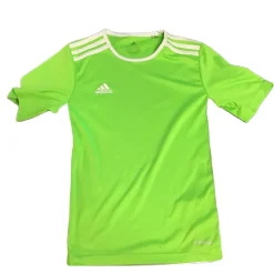 Used Adidas Soccer Top Youth Neon Green Youth