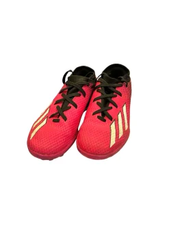 Used Adidas Soccer Turf Shoes Pink Junior 01