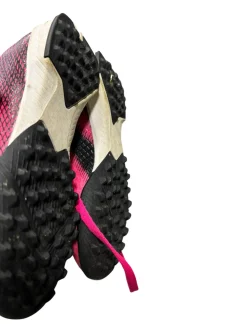 Used Adidas Soccer Turf Shoes Black And Pink Youth 12.0