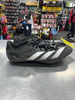 Used Adidas SPRINTSTAR Track & Field Cleats Adult Black Senior 10.5