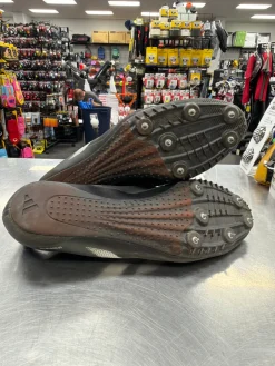 Used Adidas SPRINTSTAR Track & Field Cleats Adult Black Senior 10.5