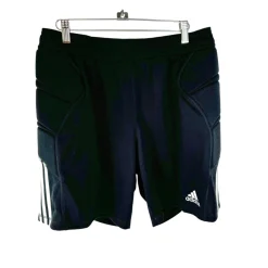 Used Adidas TIERRO13 Soccer Goalie Shorts Adult LG New Condition
