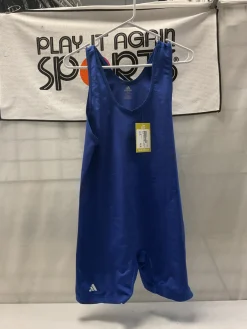 Used Adidas Wrestling Singlet Royal Blue XL