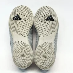 Used Adidas X Soccer Indoor Shoes Silver Youth 12.0