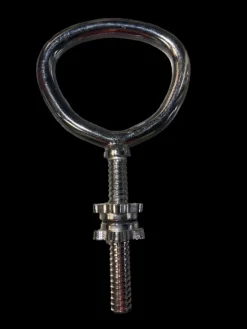 Used ADJ KETTLEBELL HANDLE W/LOCKS Kettle Dumbbell (Each) Silver 10 lb