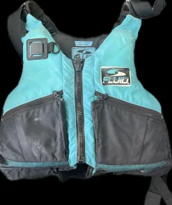 Used Adult PFD Life Jacket Carolina Blue S/M